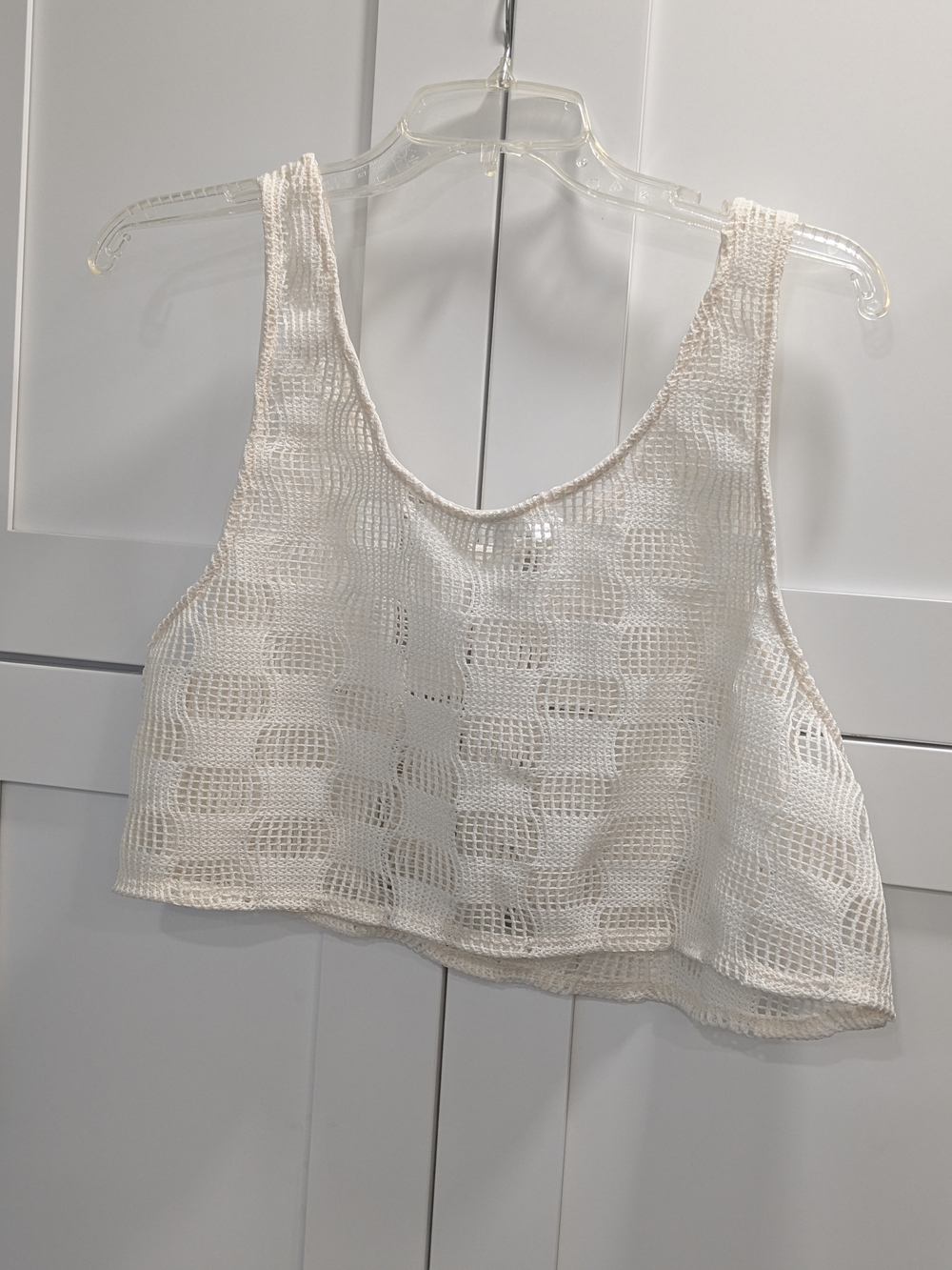 wild fable White Crochet Crop Tank - Picture 5 of 5